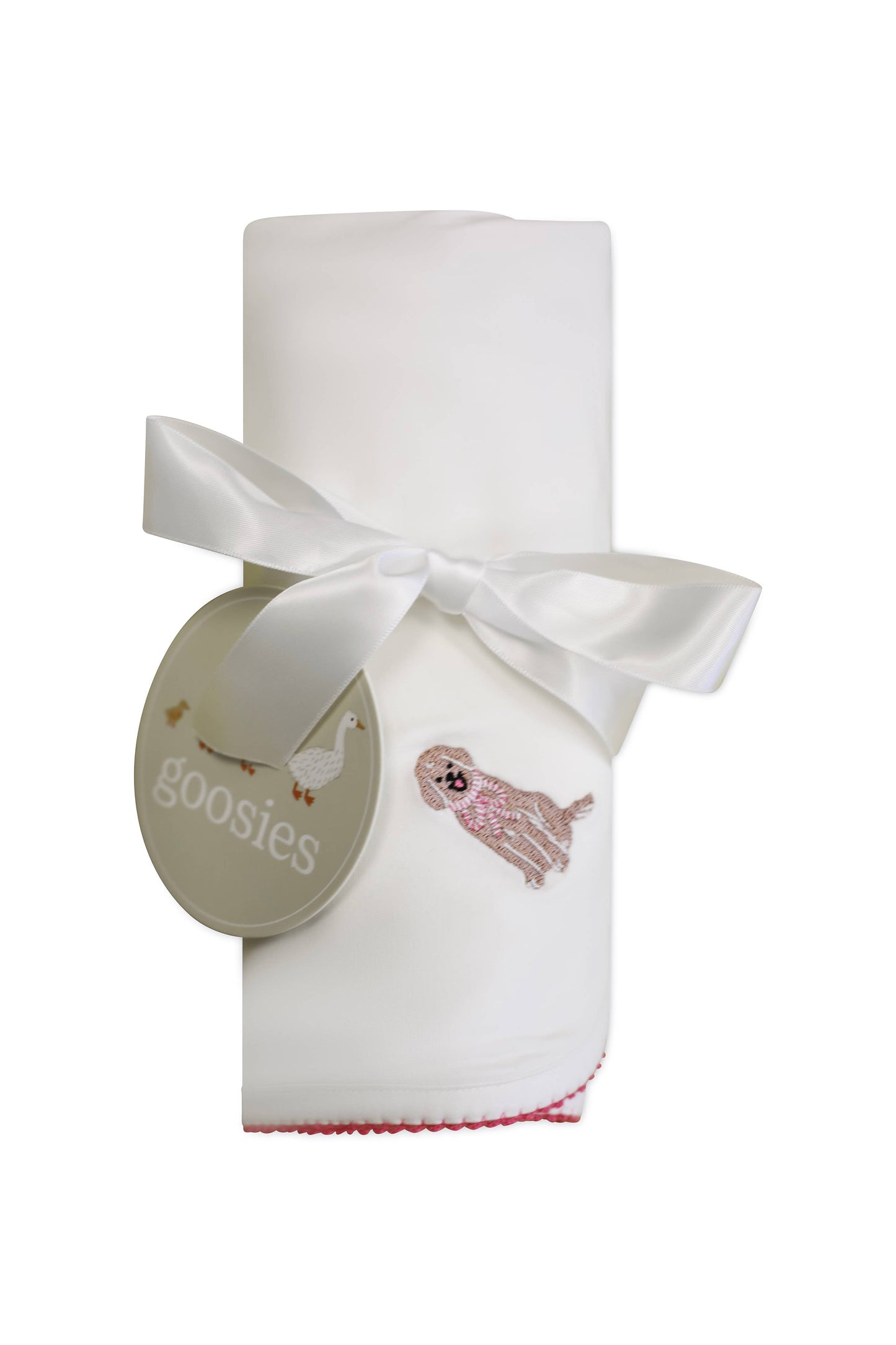 Pip Embroidered Blanket - Puppy Chic