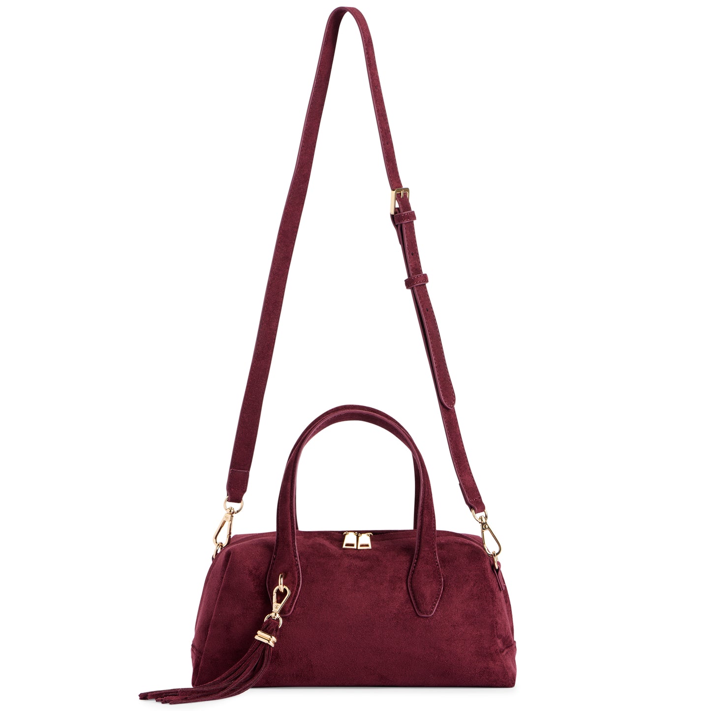 Kylie Mini Bowler Bag - Wine