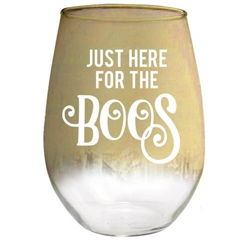 Stemless Halloween Wine Glass