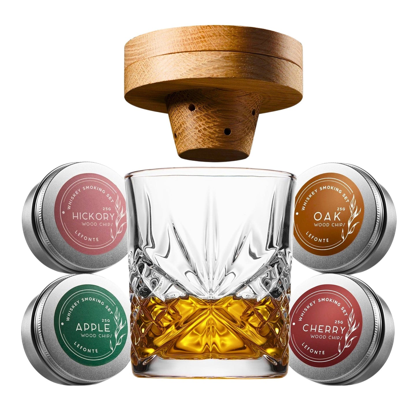 Dublin Crystal 9 Piece Whiskey Smoker Set