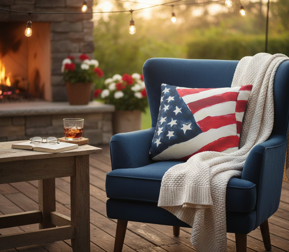 Pillow - Flag - indoor / outdoor cushion: 19x24