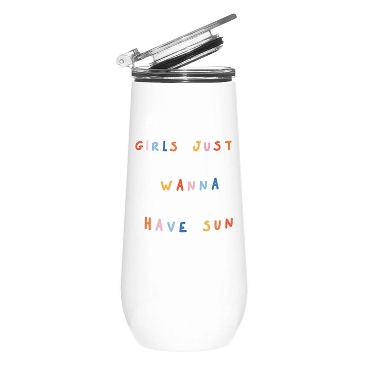 Stainless Steel Champagne Tumbler Girls Wanna Have Sun