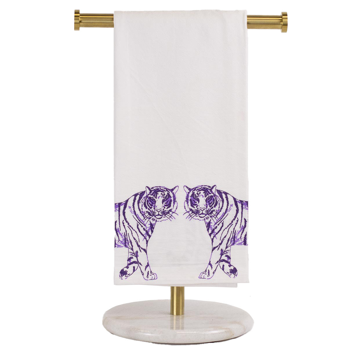 Tiger Walk Flour Sack In Purple