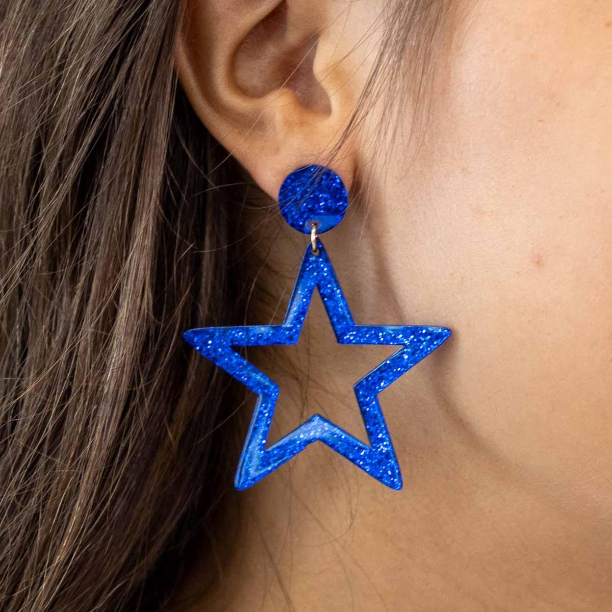 Star Acetate Earrings