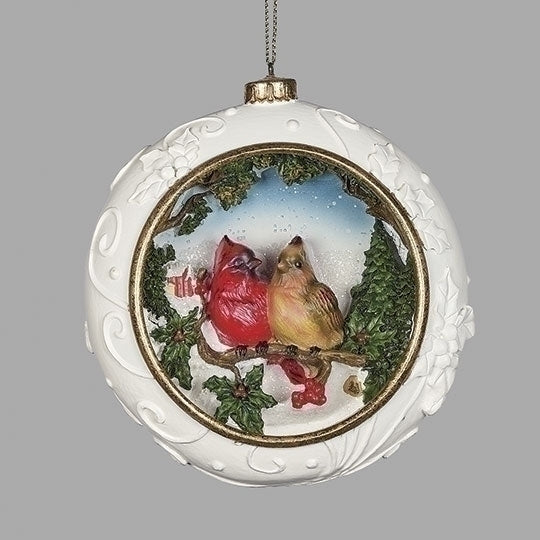 Carved Cardinal Hanging Ornament