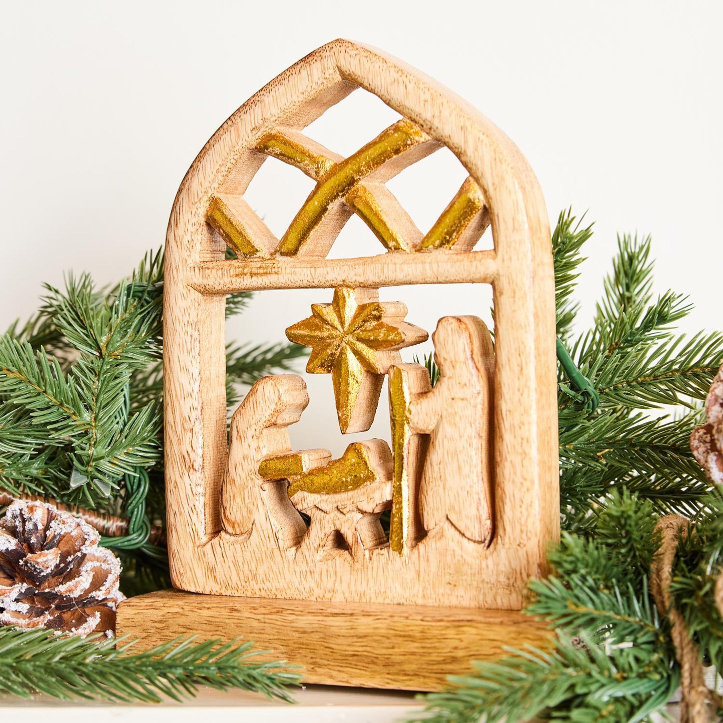 Wood Nativity