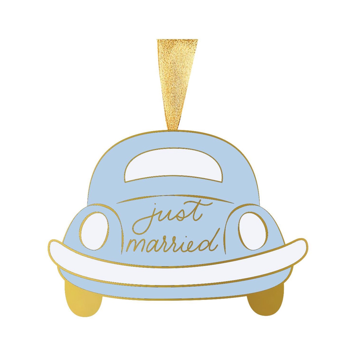 Just Married Christmas Ornament