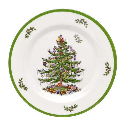 Christmas Tree Melamine Salad Plates Set of 4