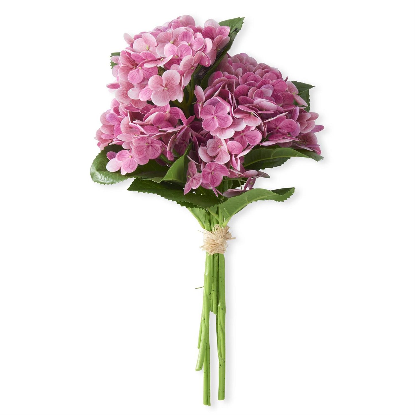 Dark Pink Real Touch Hydrangea Bundle (6 Stems) 13"