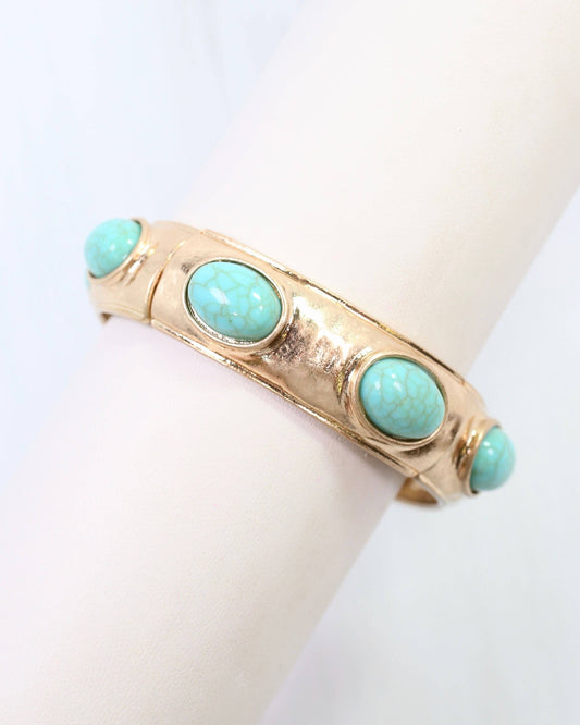 Hallie Stretch Bracelet Turquoise: Default