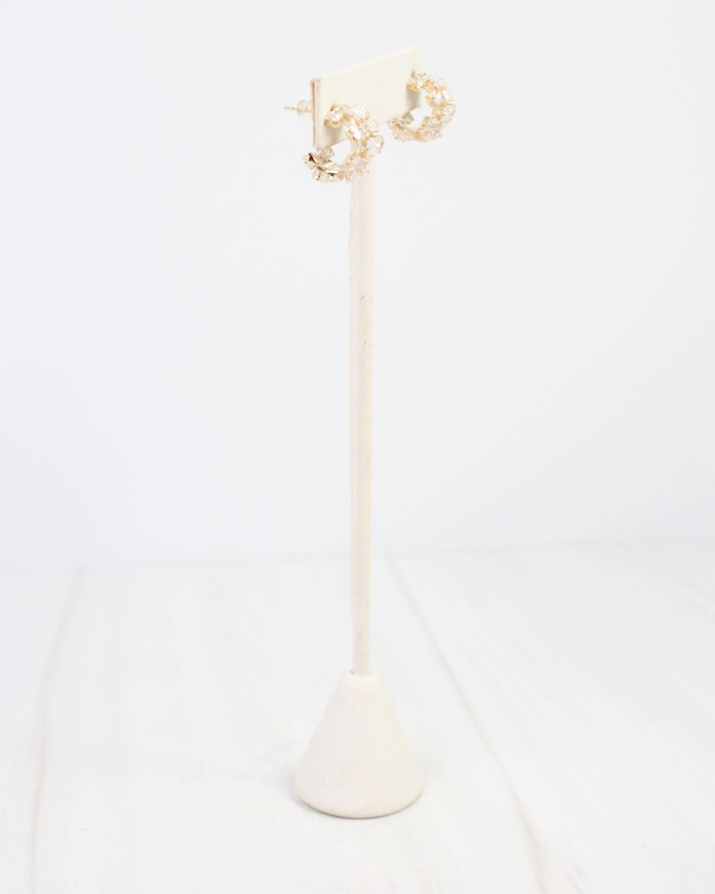 Elloree Crystal Hoop Gold: Default