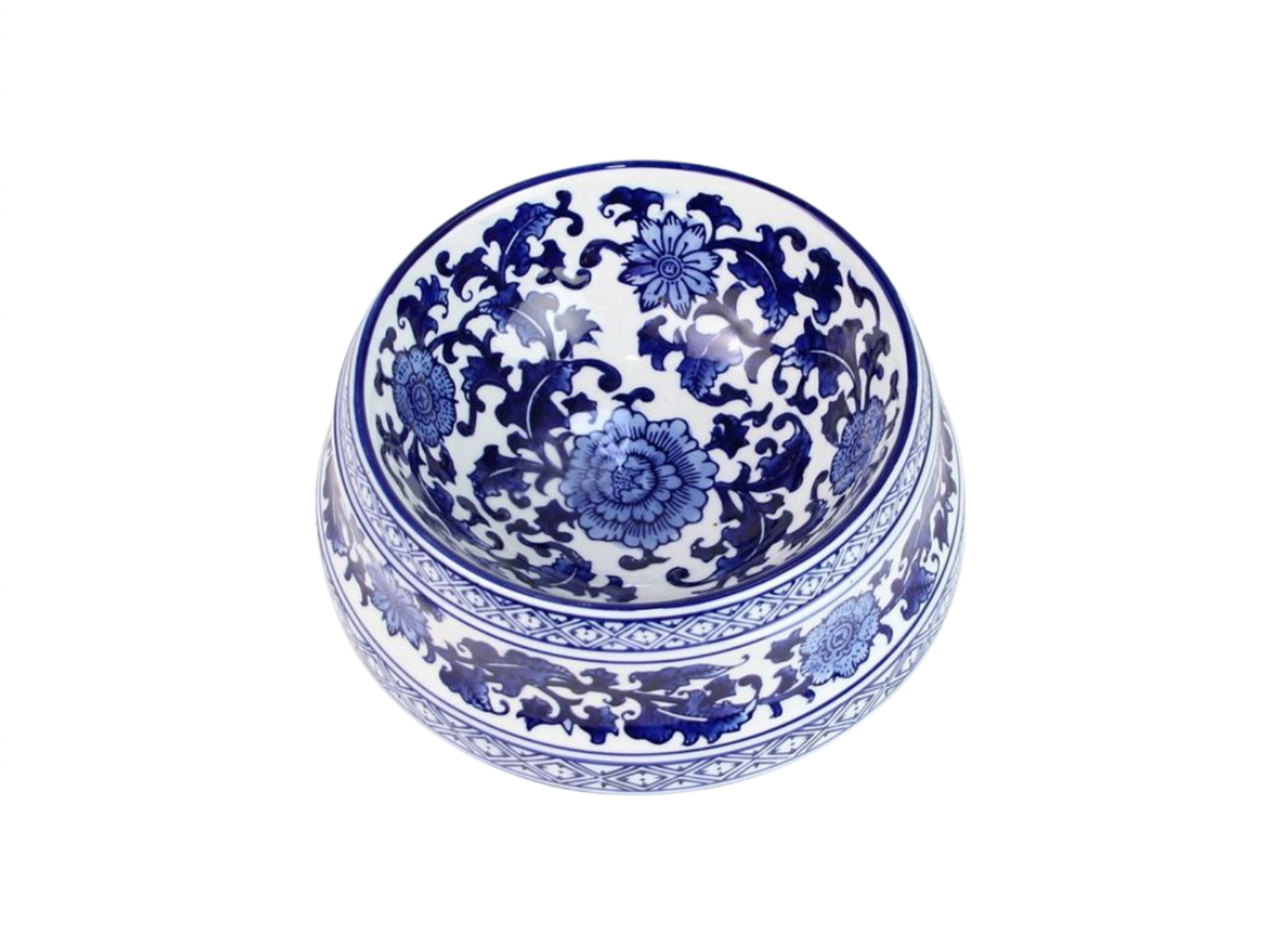 Pet Bowls | Blue & White Chinoiserie: Small