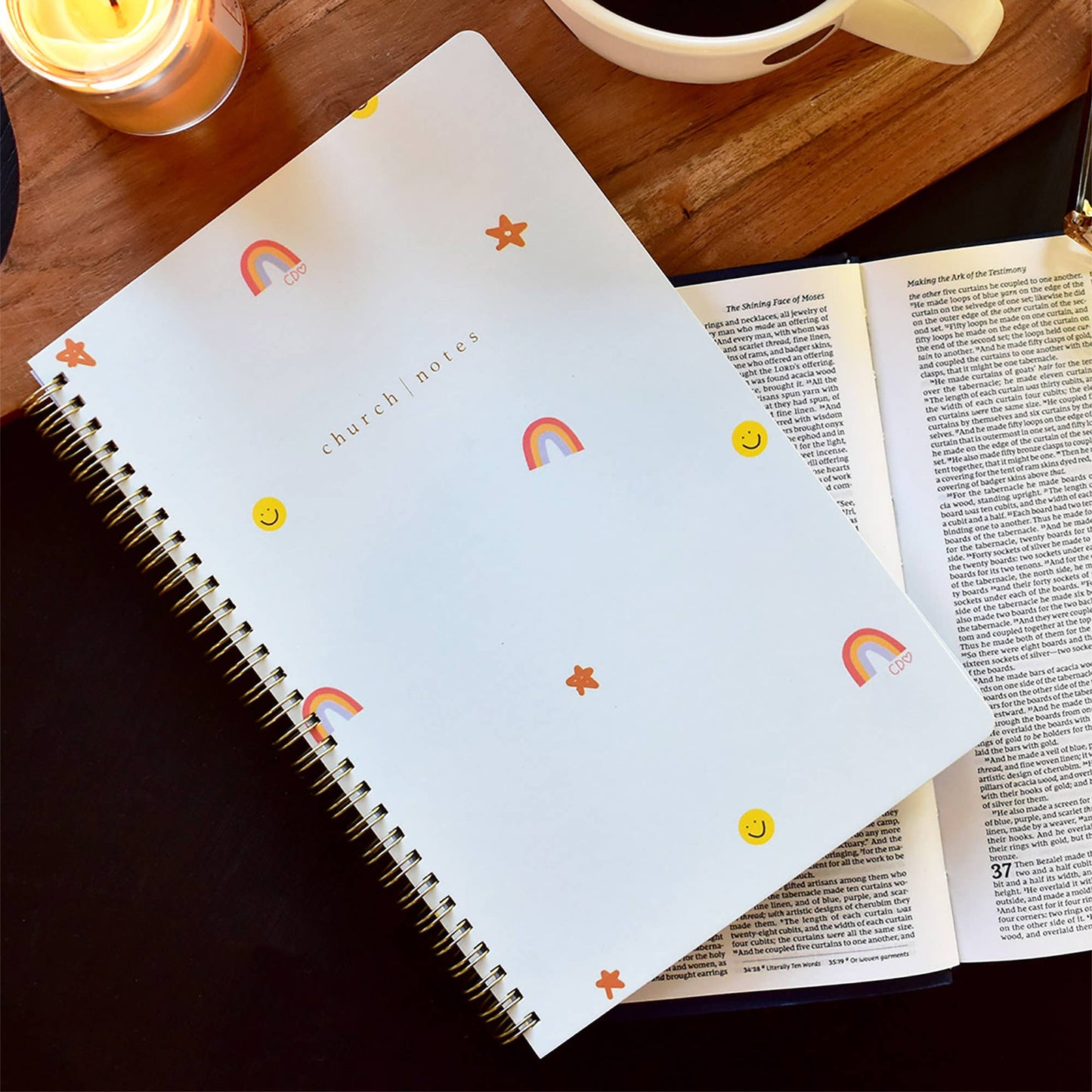 Happy Icons Bible Study Notebook by Callie Danielle