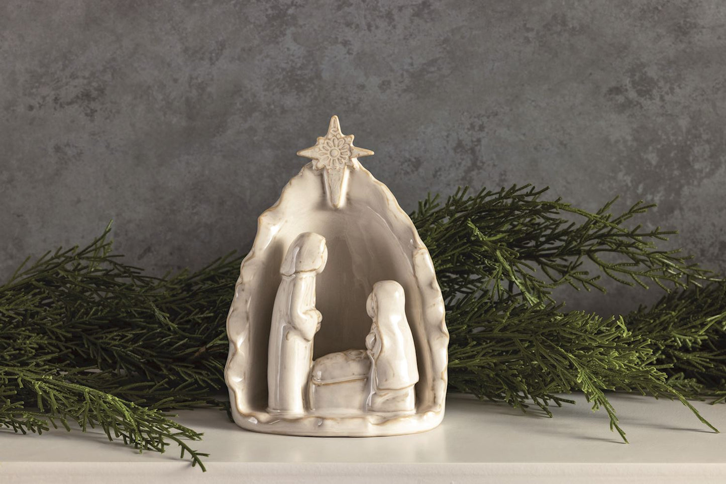 Stoneware Nativity
