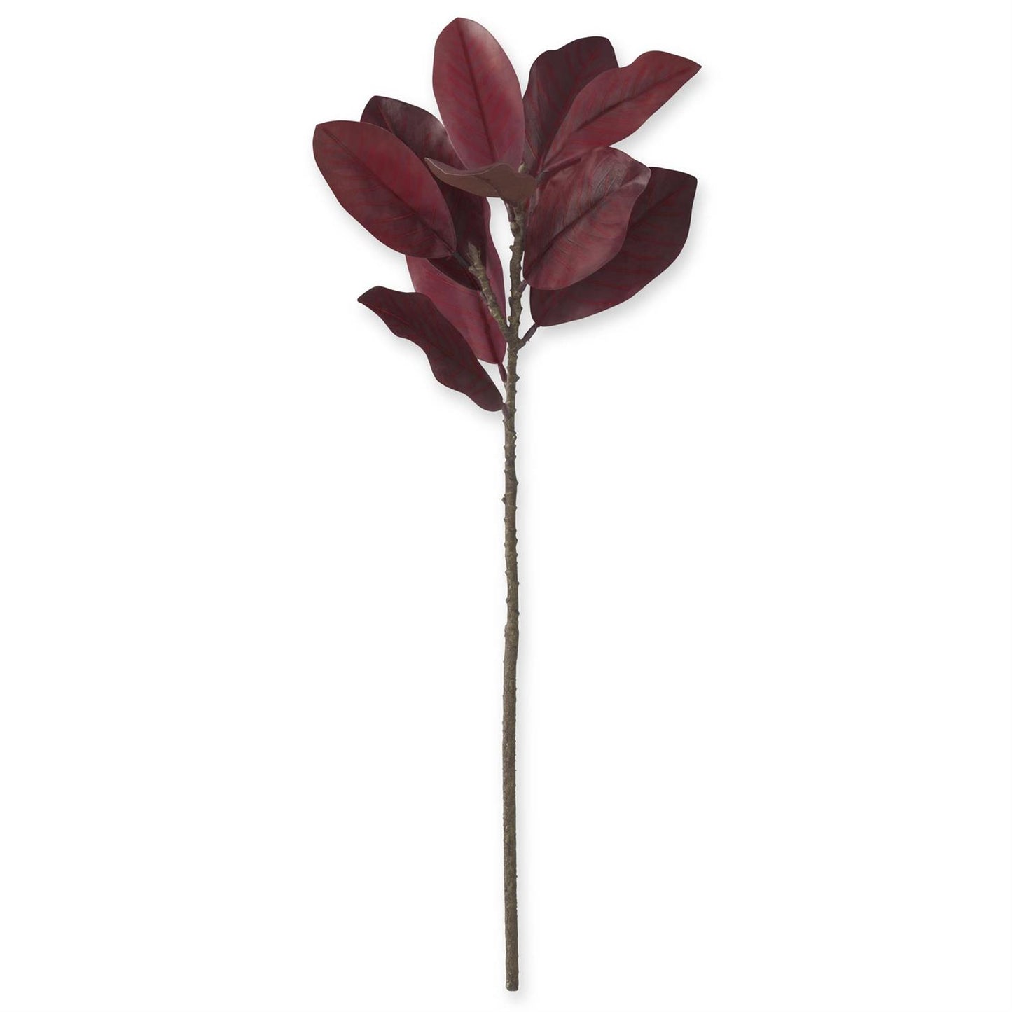 Burgundy Magnolia Spray 32"