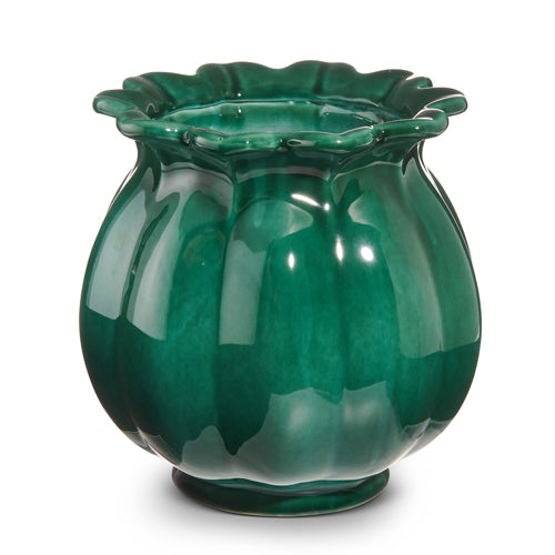 Verdigris Green Bud Planter