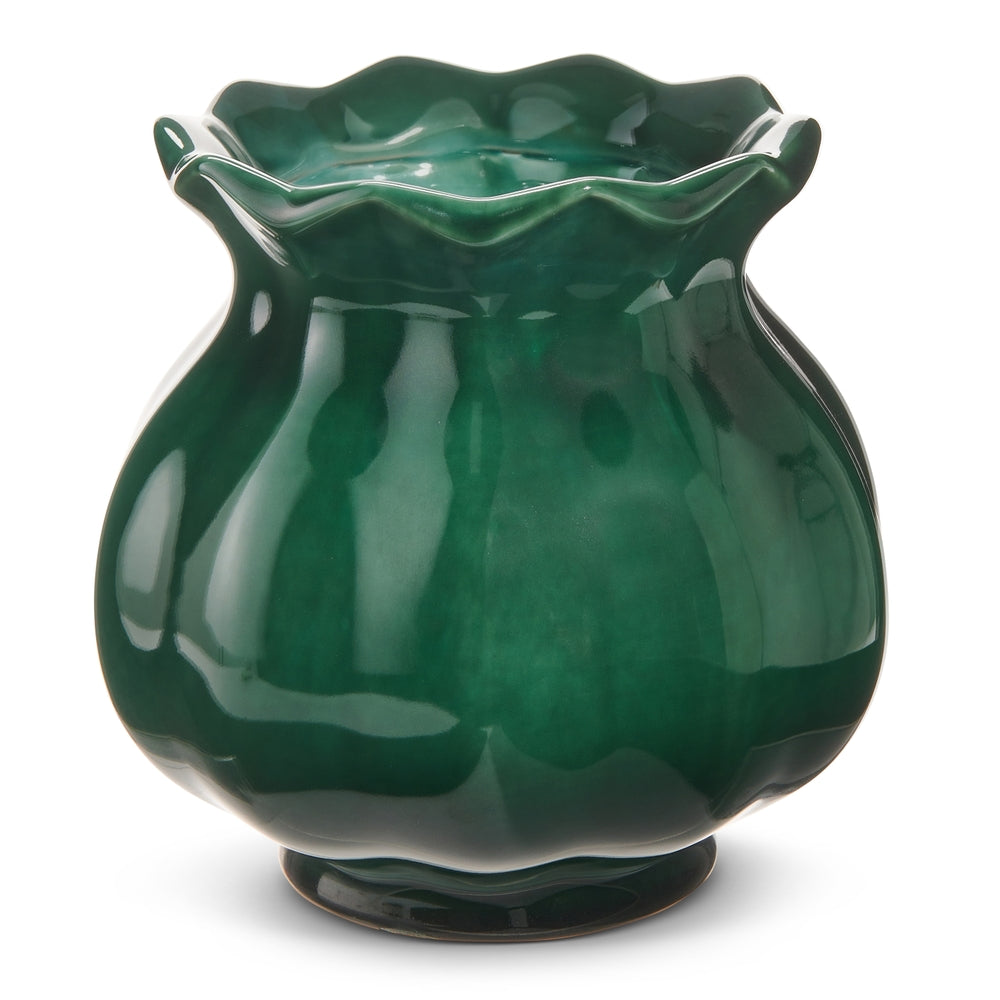 Verdigris Green Bud Planter 7"
