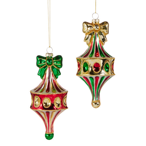 Red Green Fairground Finial Ornament (2 Styles)