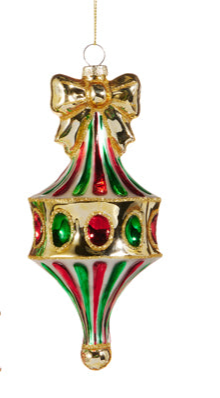 Red Green Fairground Finial Ornament (2 Styles)