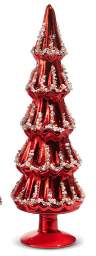 Red Beaded Trees (3 Sizes)