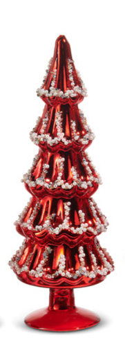 Red Beaded Trees (3 Sizes)