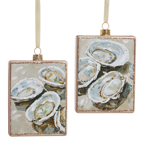 Pearl Oyster Glass Ornament (2 Styles)
