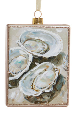 Pearl Oyster Glass Ornament (2 Styles)