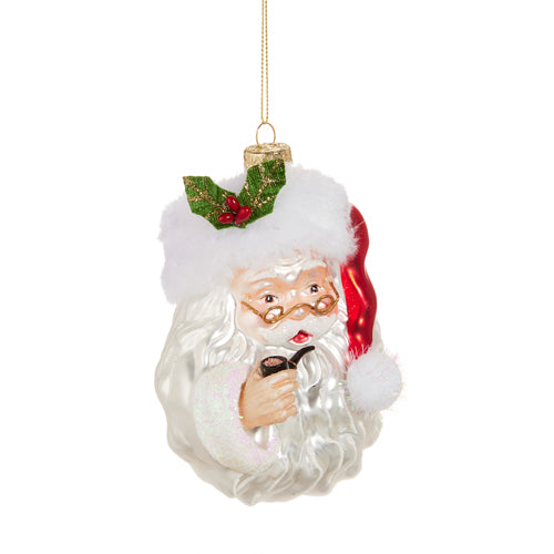 Santa w/Pipe Ornament
