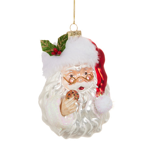 Santa w/Cookie Ornament