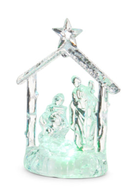 Lighted Holy Family Ornament (2 Styles)