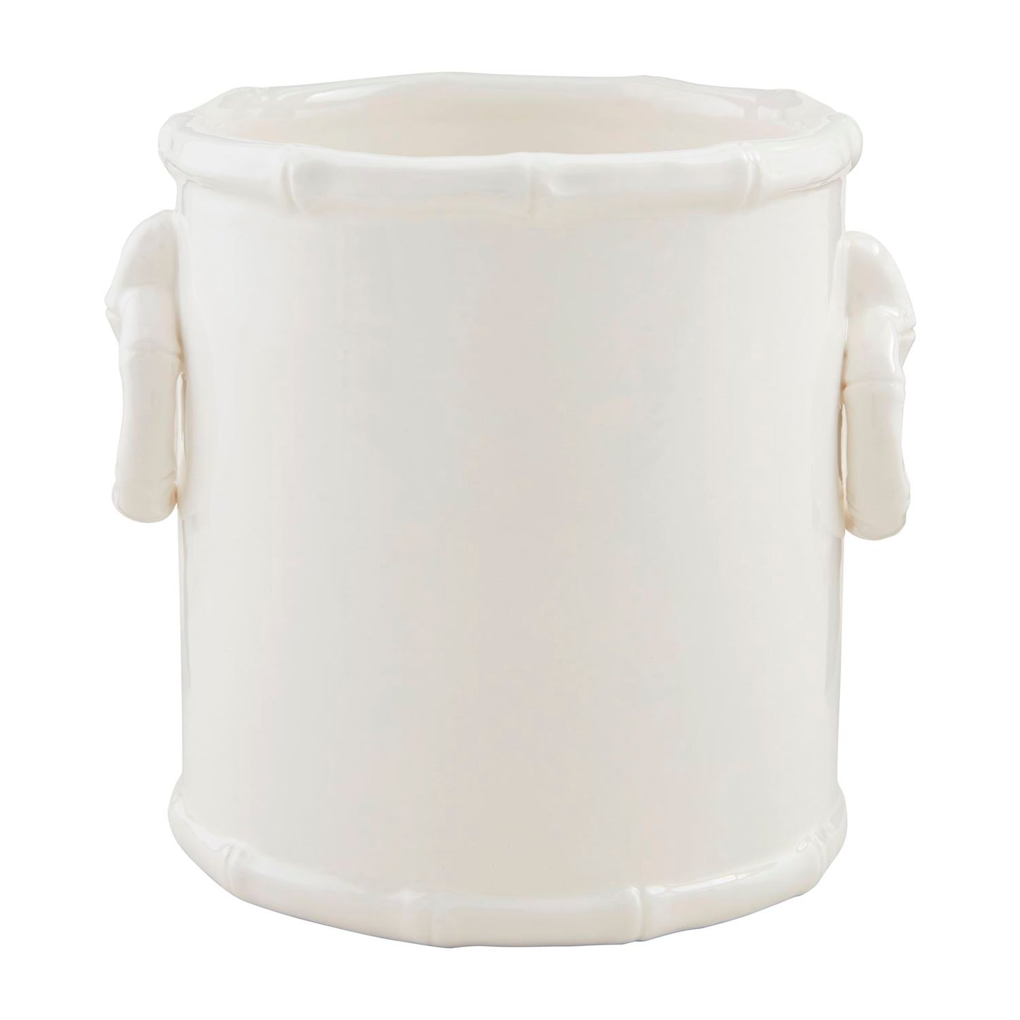 White Bamboo Utensil Holder