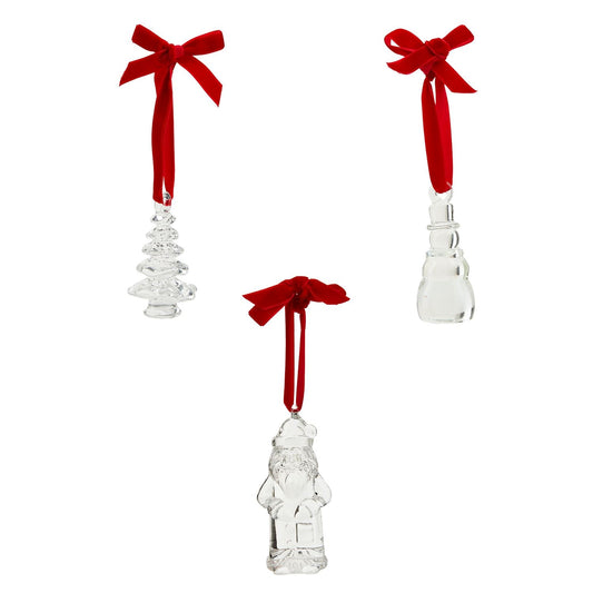 Figural Glass Ornaments (3 Styles)