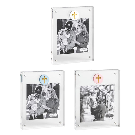 Cross Medallion Acrylic Frames (3 Colors)