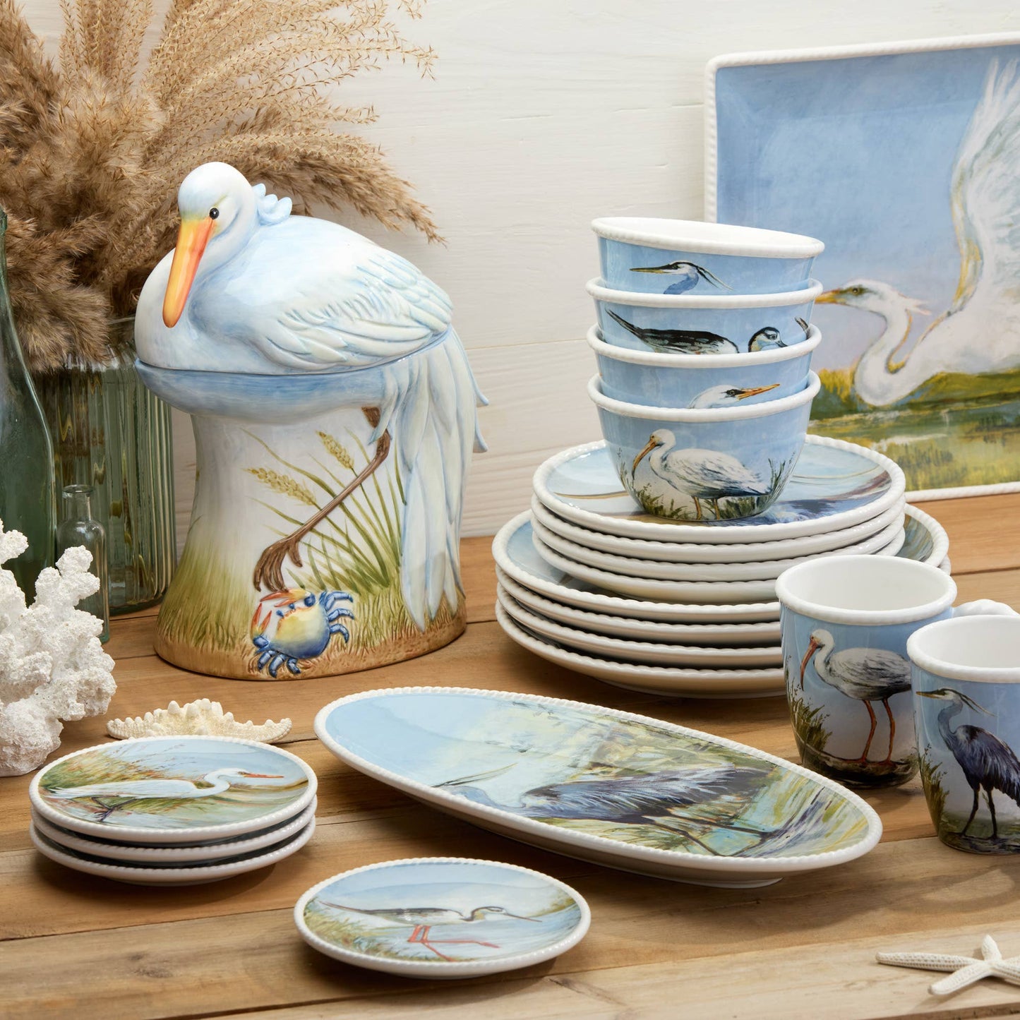 Coastal Birds Mug 14 oz. 4 asst.