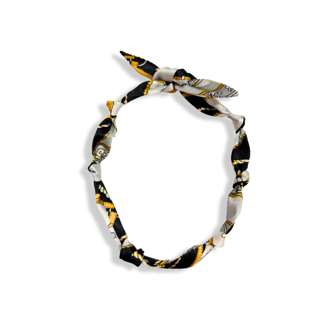 Scarf Bandana for Charm Necklace DIY - Multiple Options: Red- Yellow and Navy accents