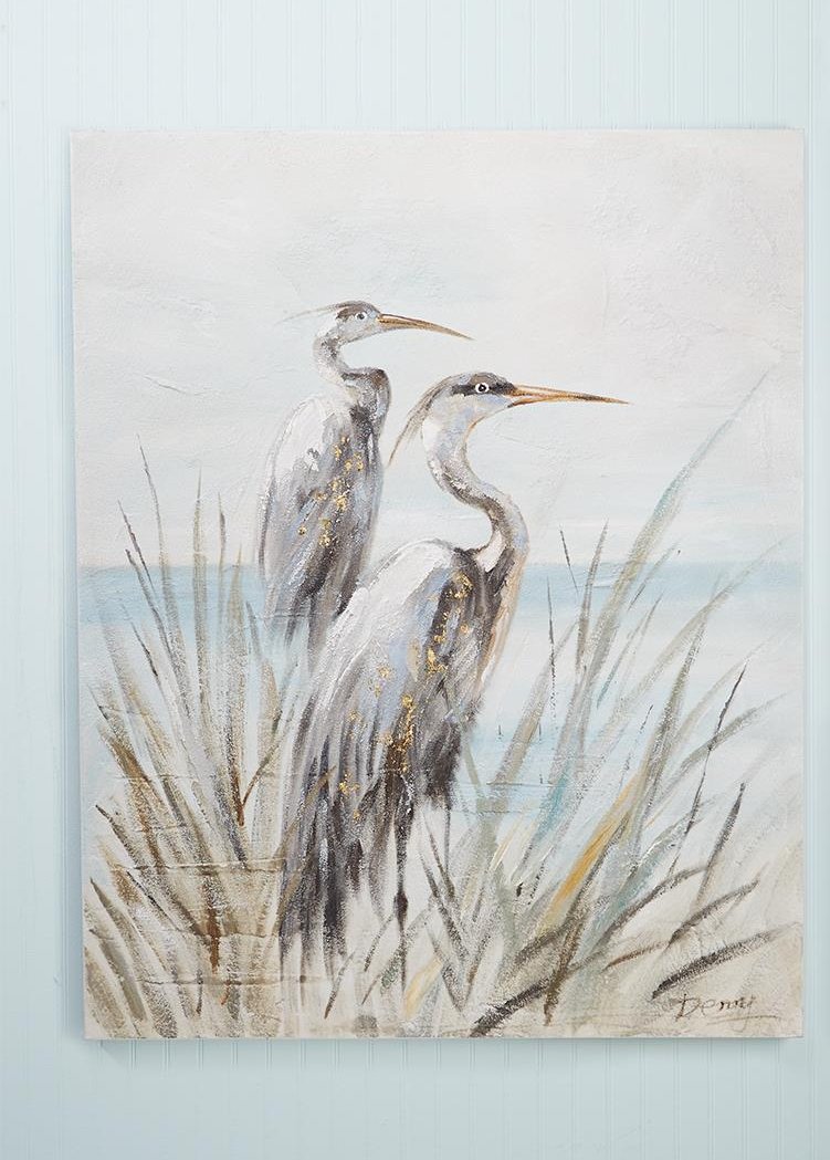 Shore Bird Hand Painted Wall Art 1