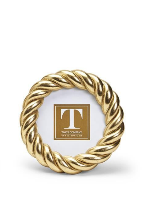 Gilded Rope Gold Finish Photo Frame (3 Sizes)