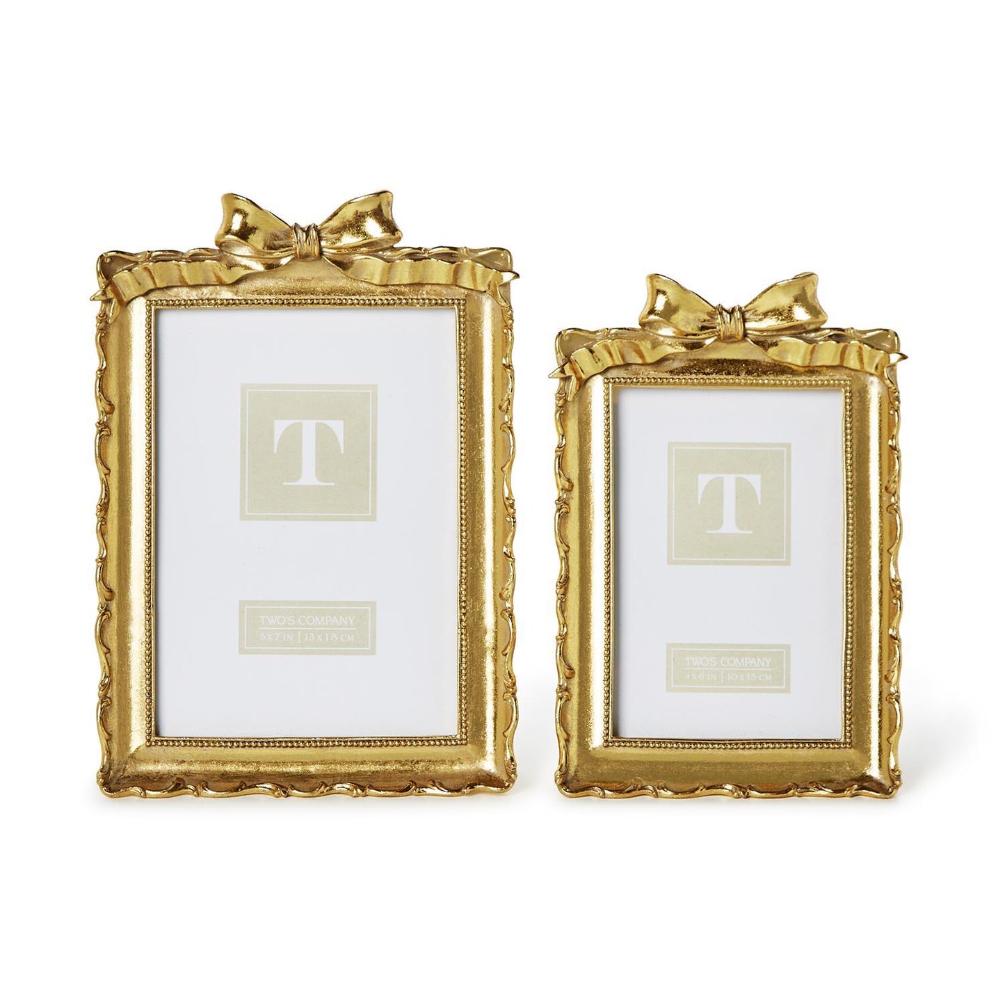 Vintage Gold Frames w/Accent Bow ( 2 Sizes)
