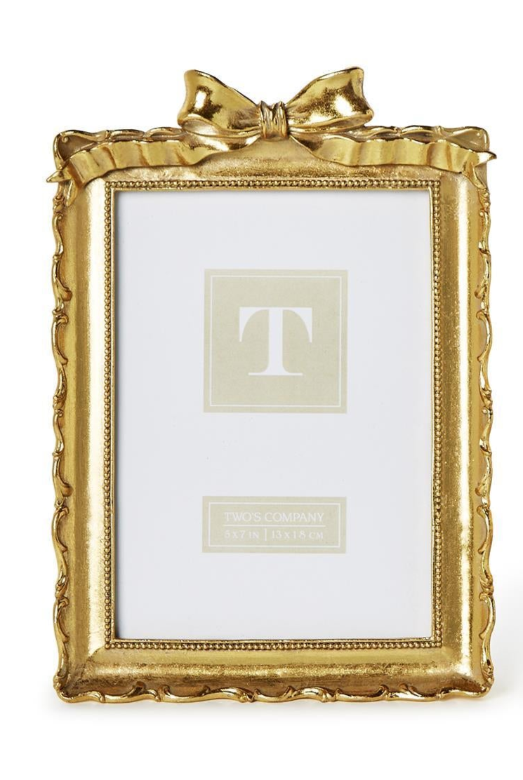 Vintage Gold Frames w/Accent Bow ( 2 Sizes)