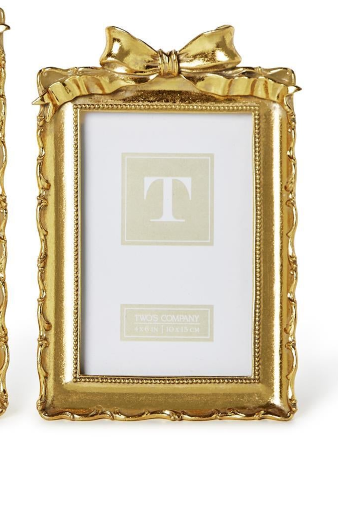 Vintage Gold Frames w/Accent Bow ( 2 Sizes)