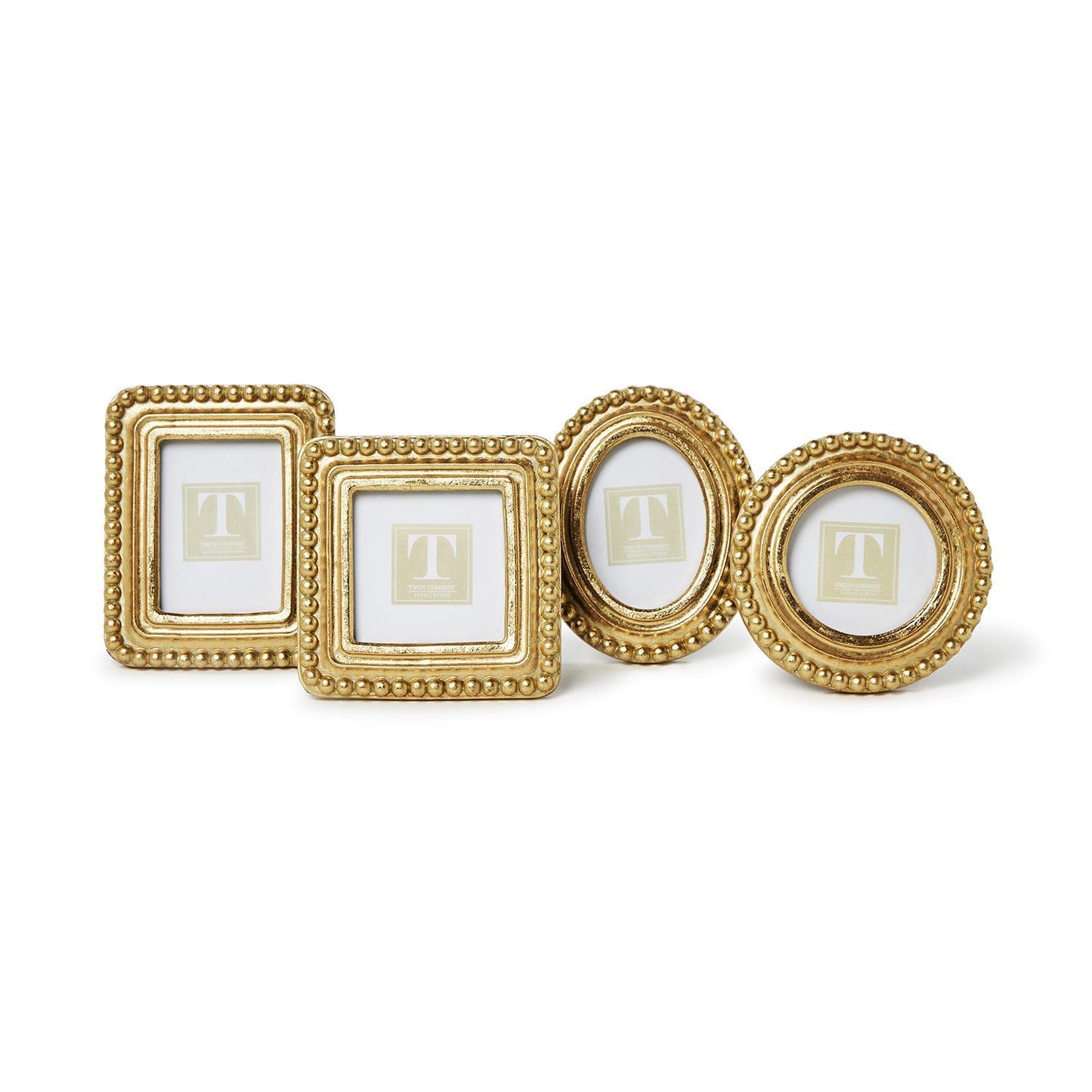 Beaded Texture Gold Photo Frames (4 Styles)