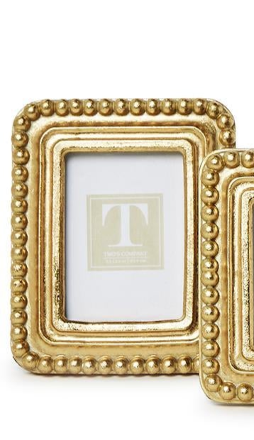 Beaded Texture Gold Photo Frames (4 Styles)
