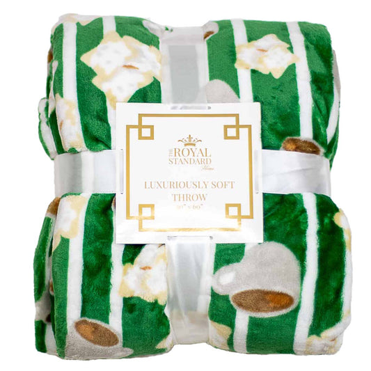 Beignet Throw Green/White 50x60