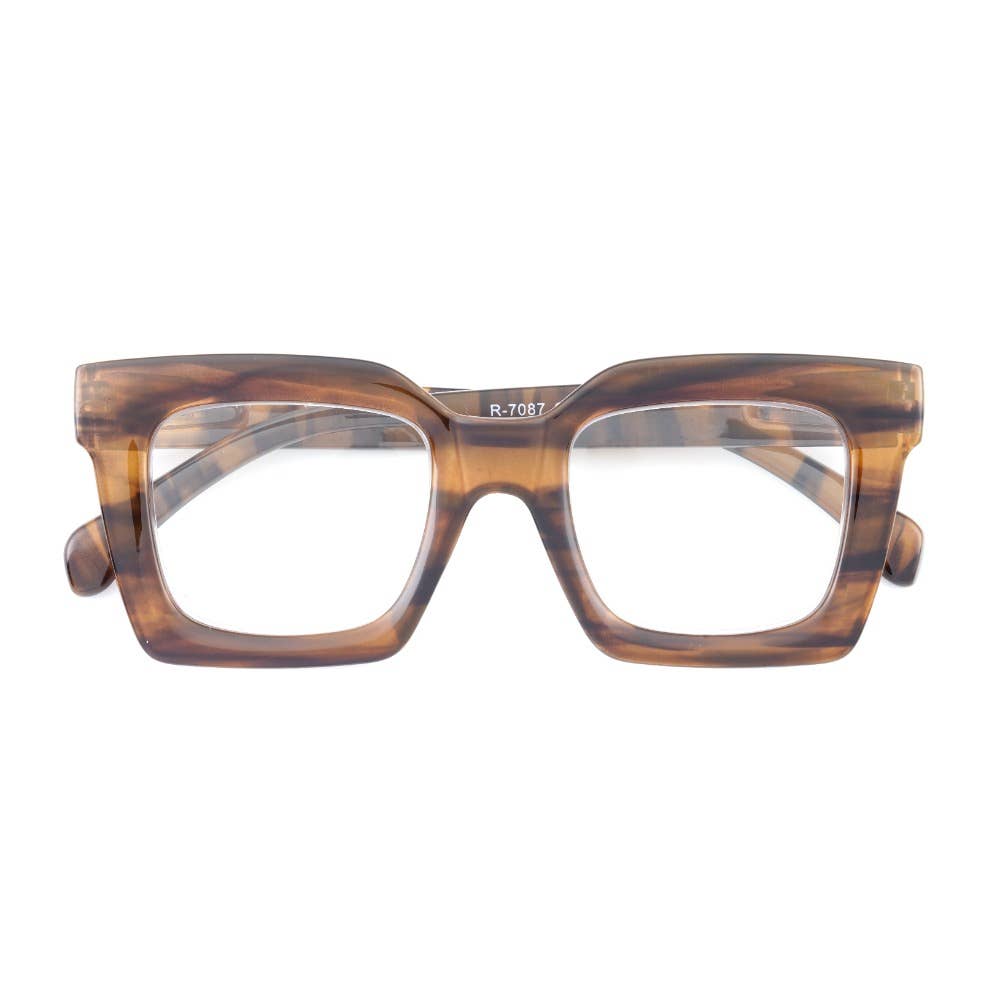 FIONA | Striped Brown | Blue Light: 1.50