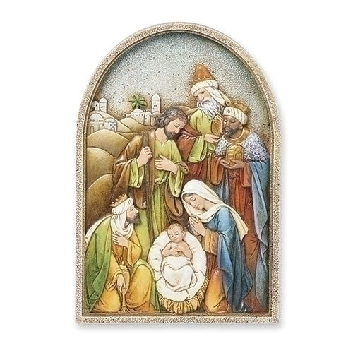 Nativity Scene Plaque Includes Easel Peg