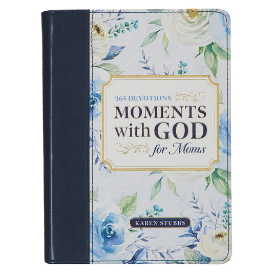 Devotional Moments with God for Mom's Faux leather