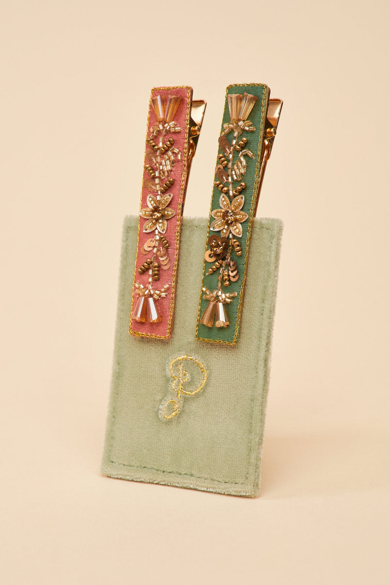 Narrow Bar Hair Clips Set of 2