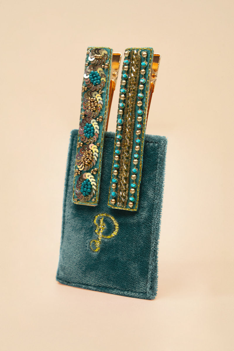 Narrow Bar Hair Clips Set of 2