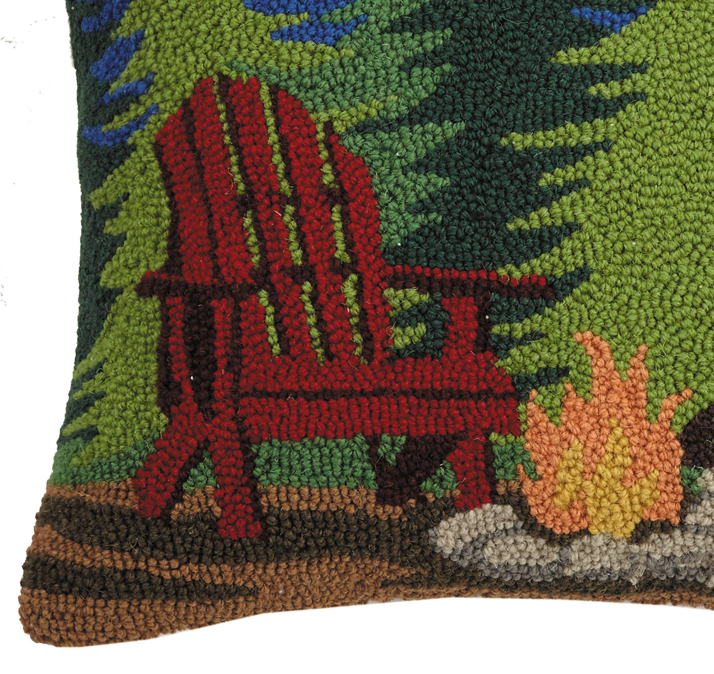 Campfire Scene Hook Pillow