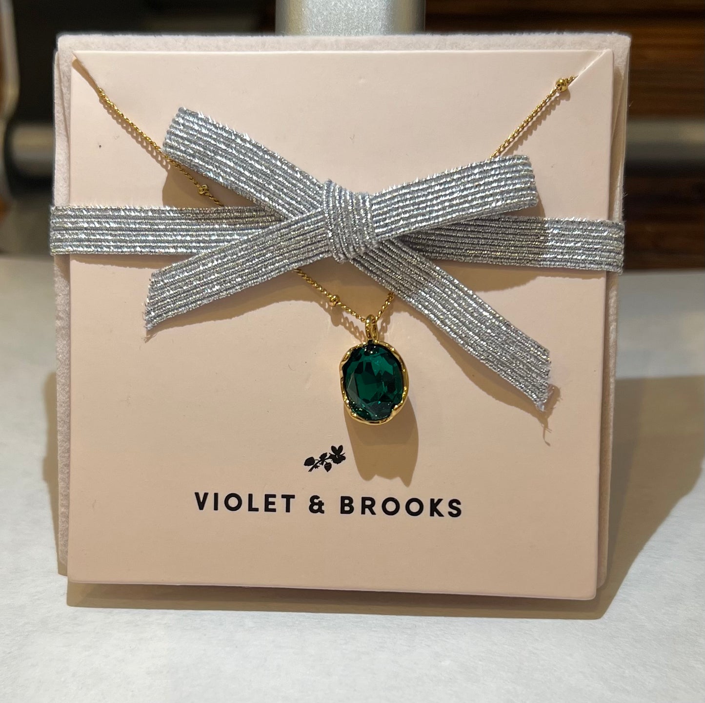 Lily Birthstone Necklace